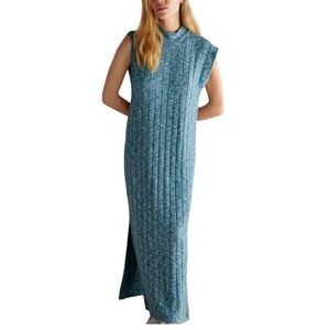 Anthropologie knit maxi dress with side slits by Saturday, Sunday. Super soft.